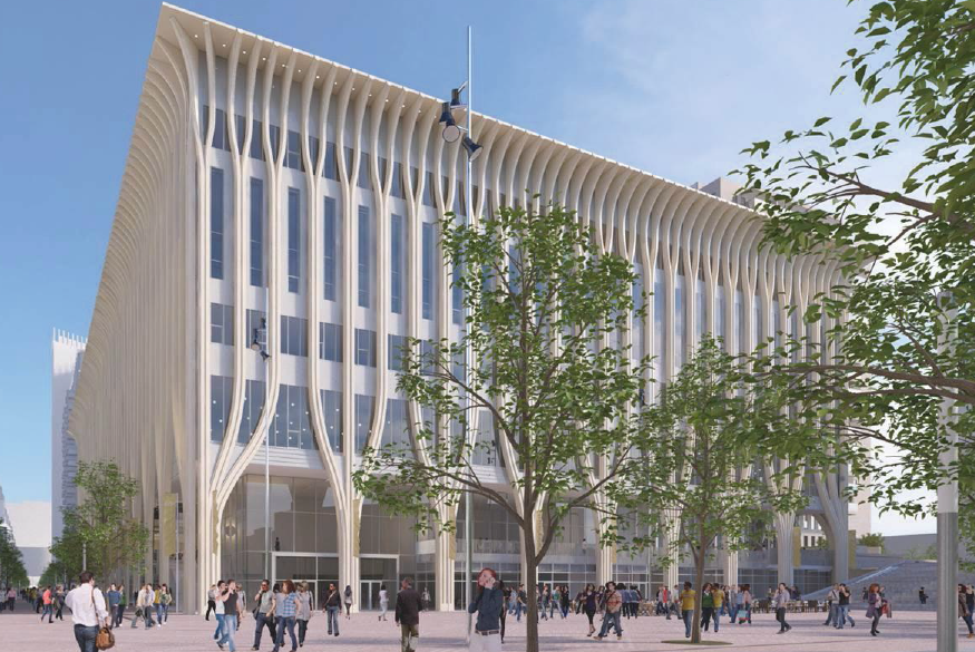 Onderwijs- en Cultuurcomplex op het Spuiplein in Den Haag 