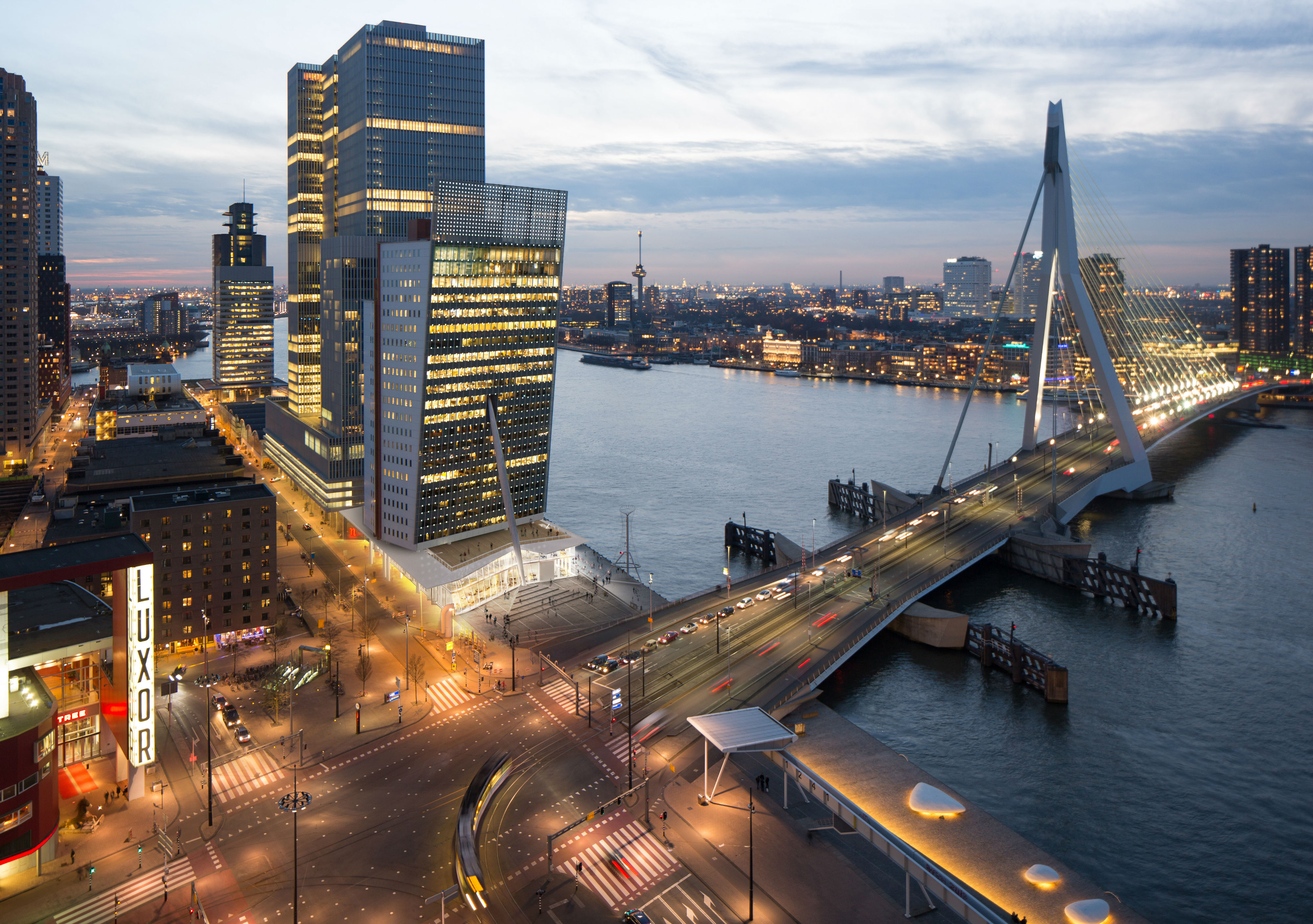 Het KPN-hoofdkantoor in Rotterdam. Foto: V8 Architects