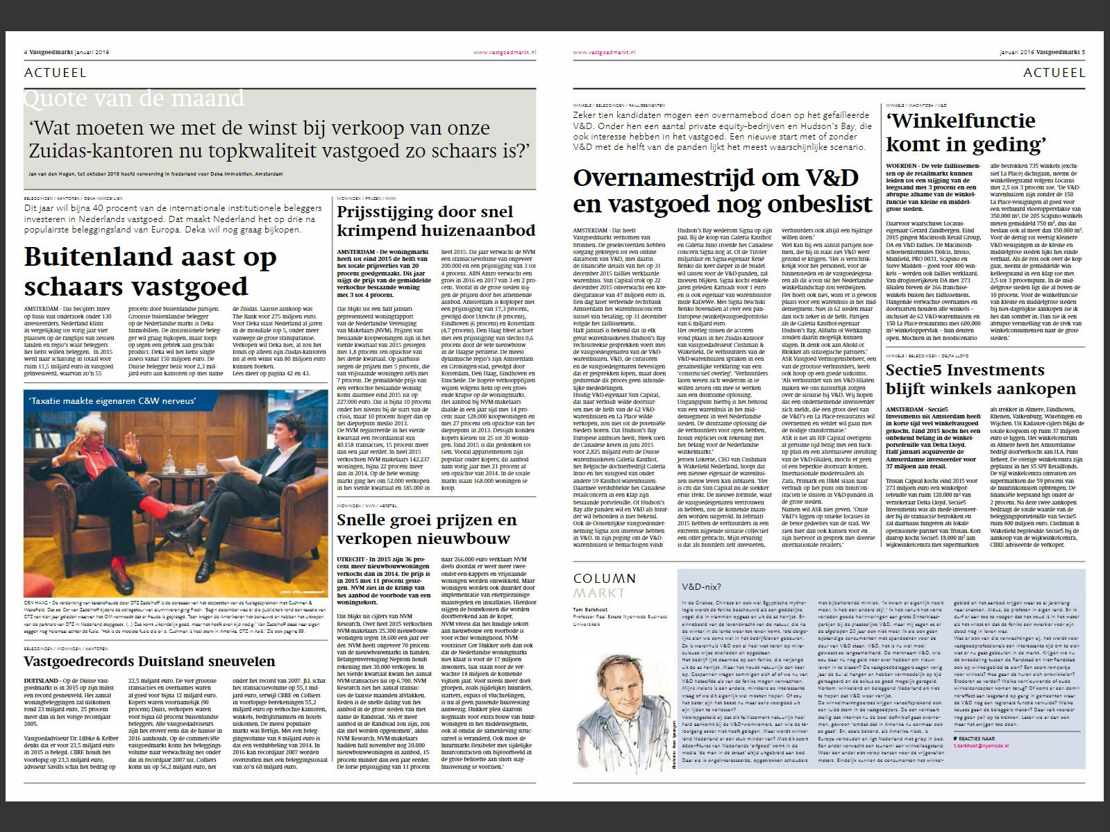 Spread uit Vastgoedmarkt januari 2016