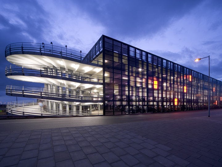 De Q-park-garage bij het Spaarne-ziekenhuis in Hoofddorp