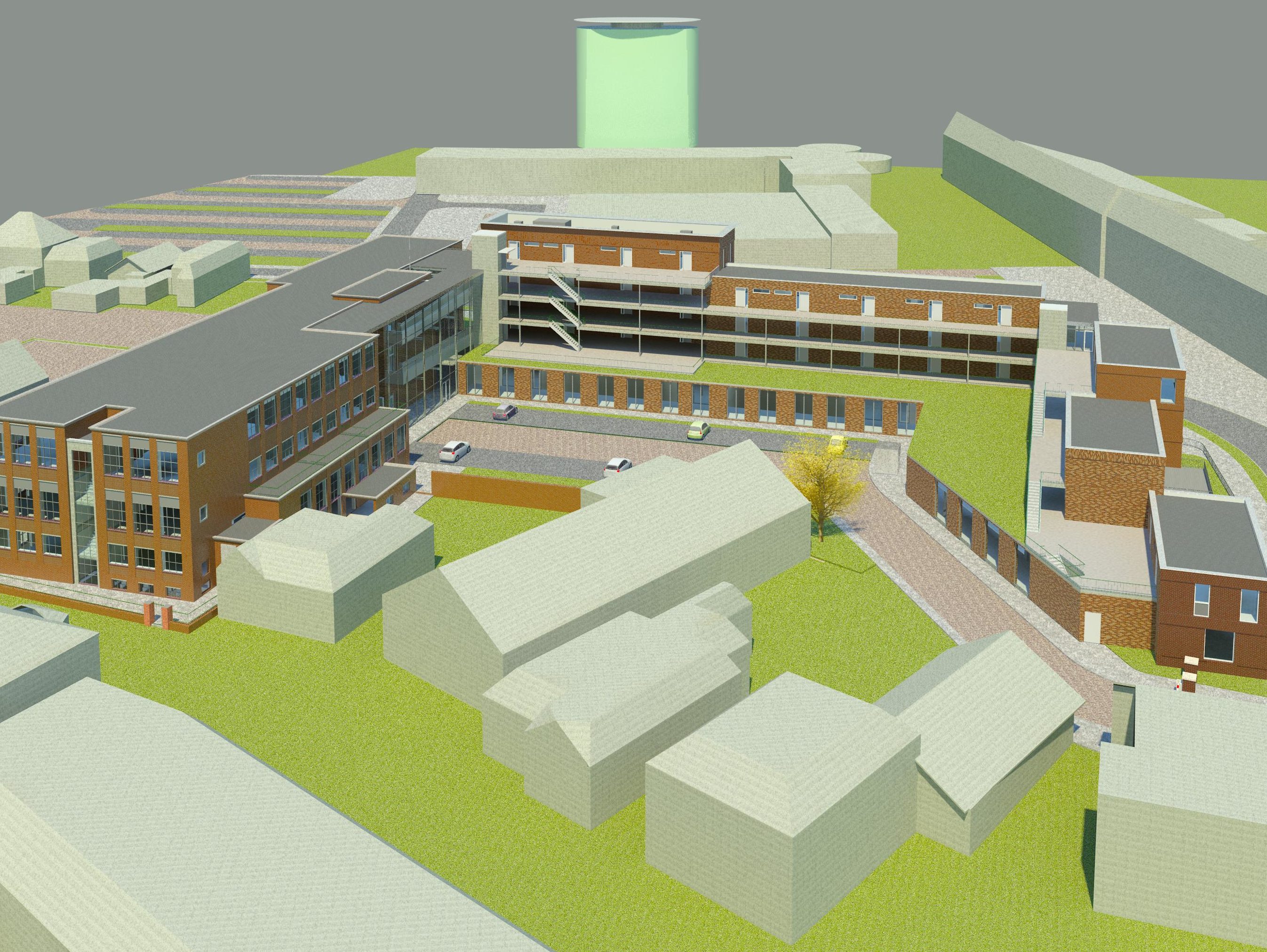 Zorgvastgoedproject LTS in Winschoten omvat 32 zorgeenheden, vijftig seniorenappartementen en een medisch centrum met vijftien eenheden.
