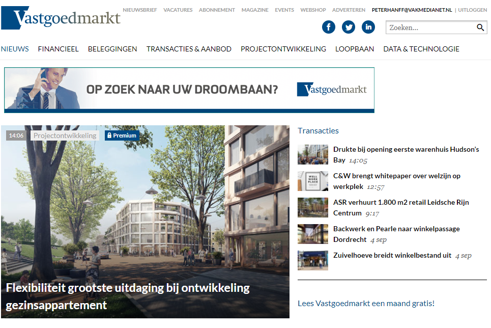 Vastgoedmarkt.nl is nu ook op datum doorzoekbaar.