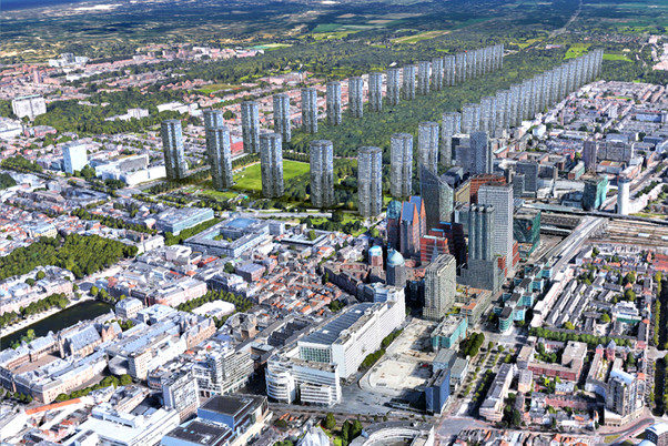 MVRDV-plan met 120 woontoren rond Haagse Bos