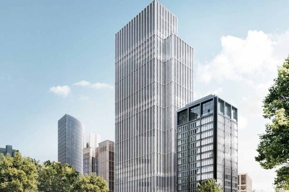 Marienturm in zakendistrict Frankfurt am Main