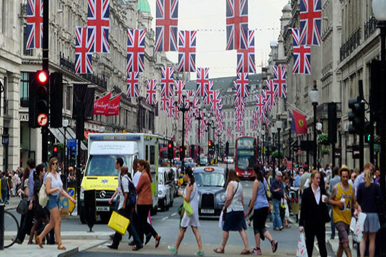 Regent Street in  Londen