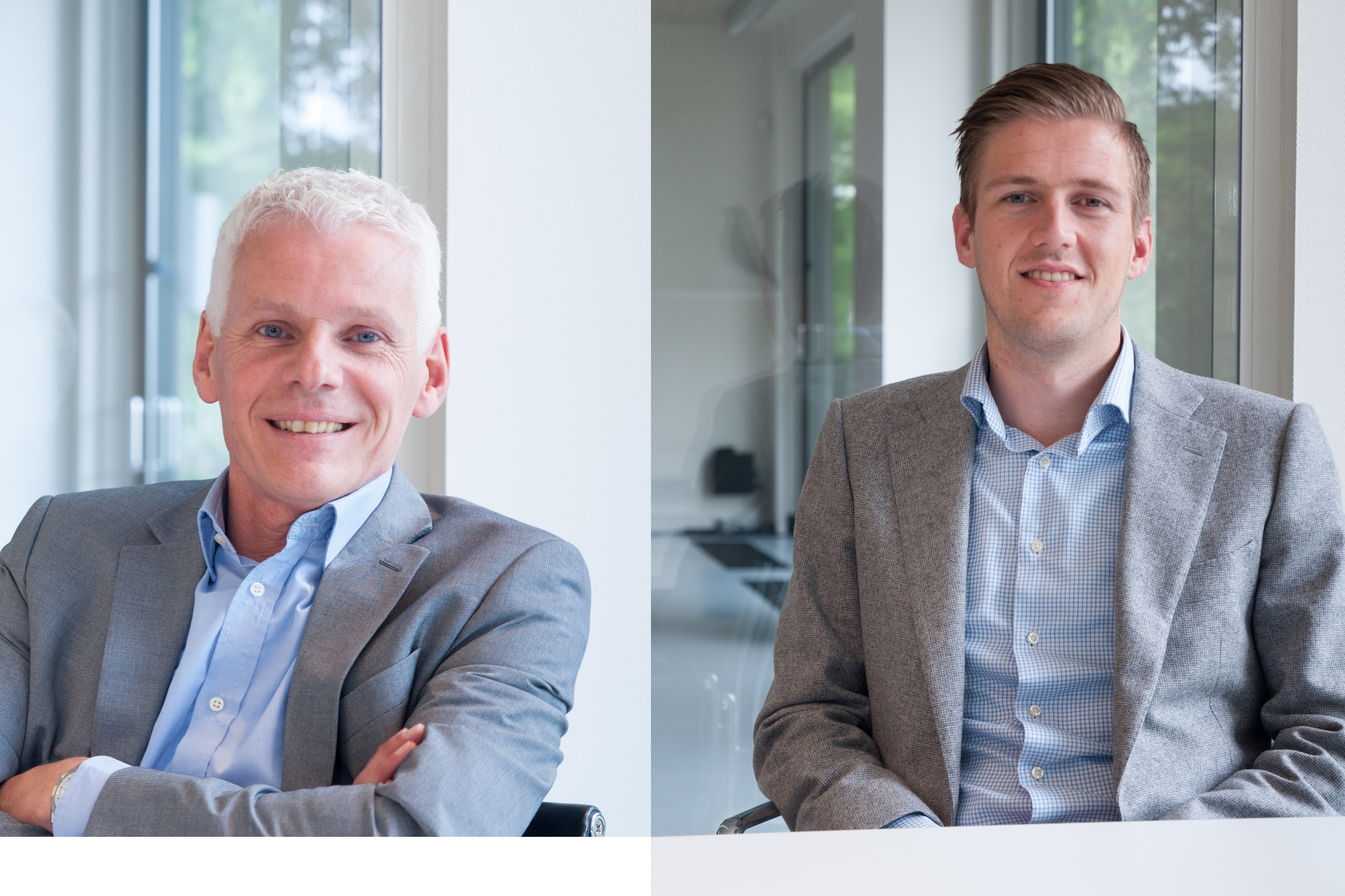 Kees Trimp en Hans Juffer van het Taxatie Instituut Zorgvastgoed