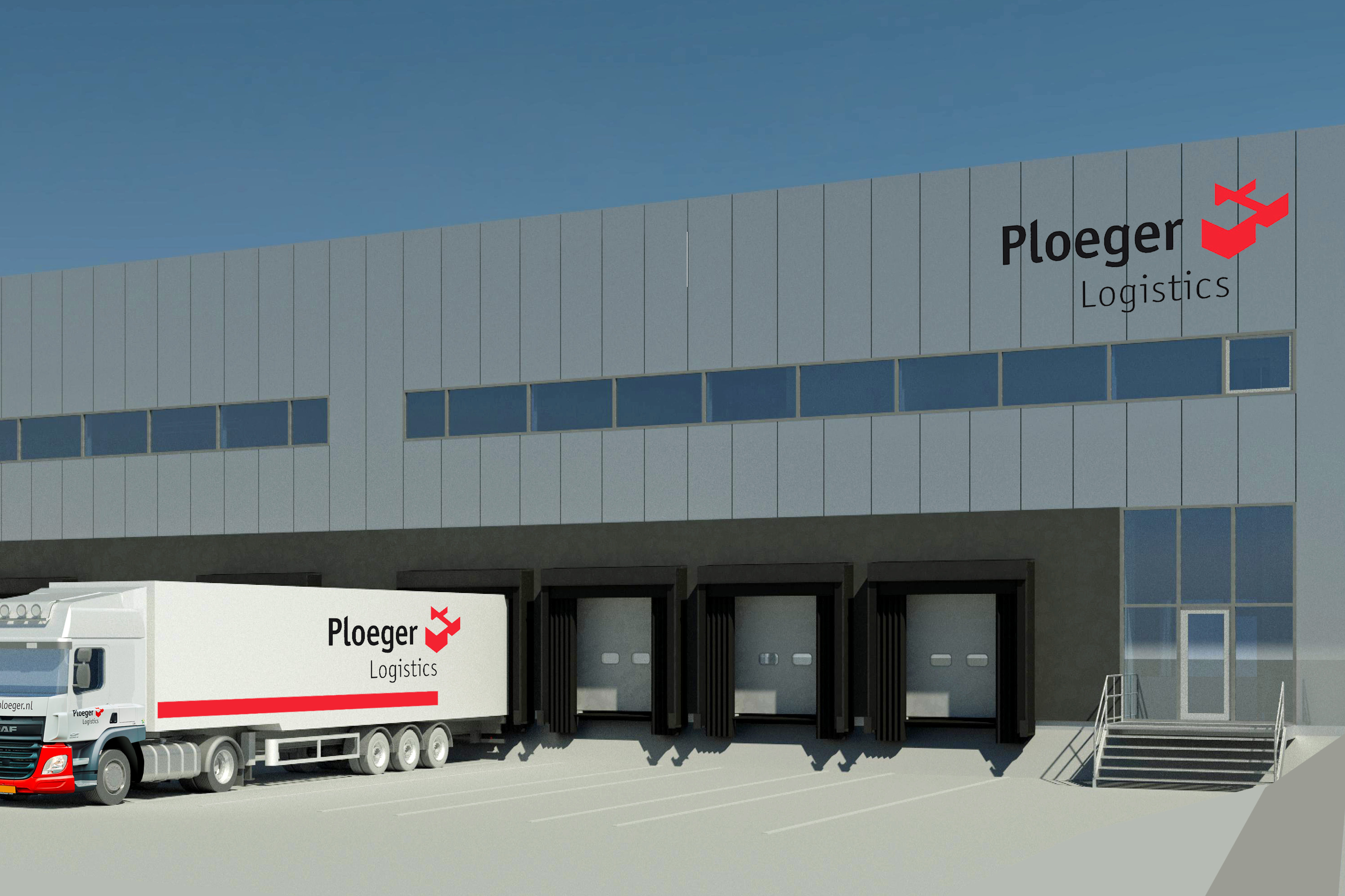 Nieuwbouw Ploeger Logistics op industrieterrein Lorentz III in Harderwijk
