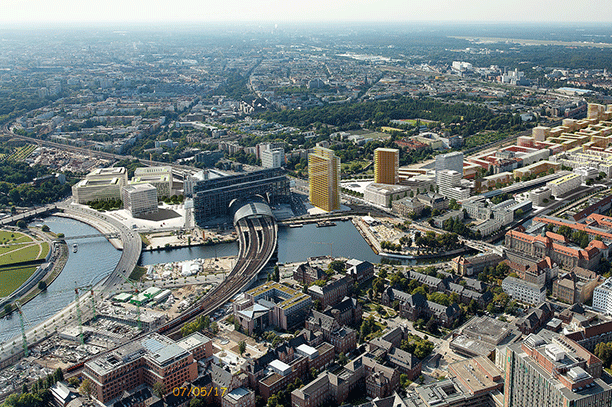 Nieuwbouw Berlijn rond Hauptbahnhof