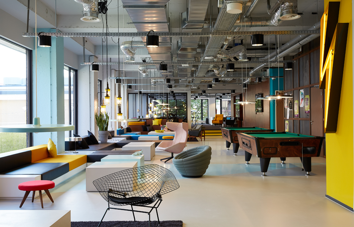 Lobby, The Tower House, The Student Hotel Amsterdam.