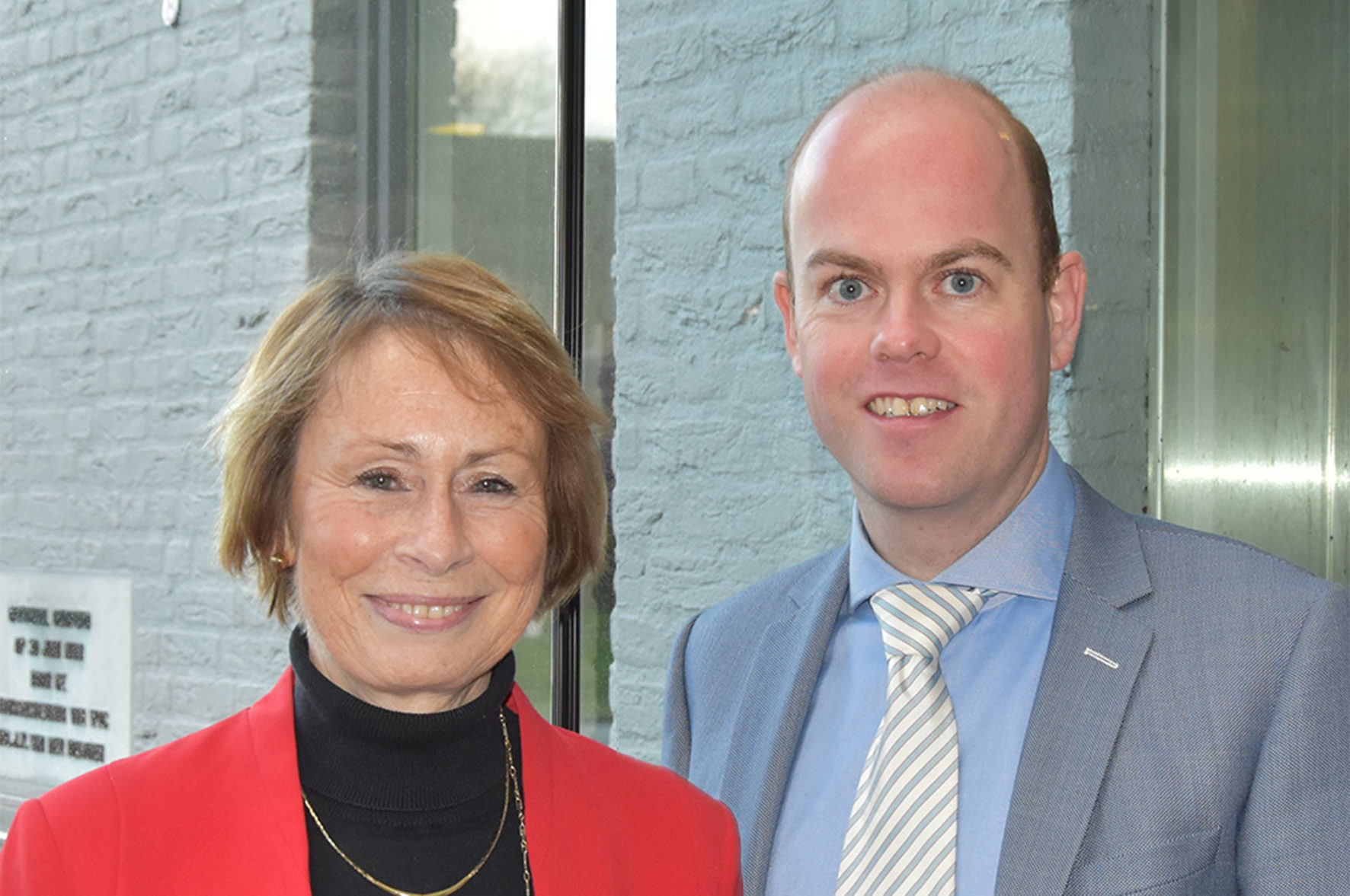 Birgitte van Hoesel (links) en Johan van Houwelingen