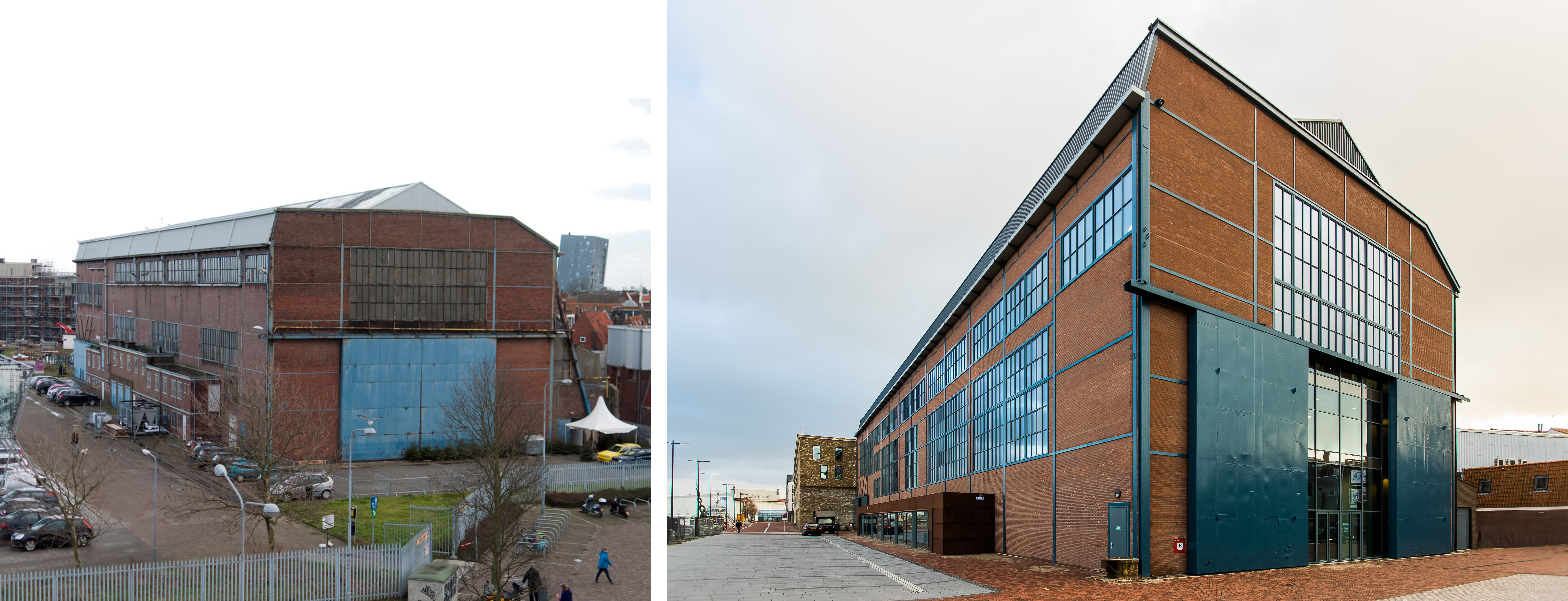 Woonzorgcentrum Scheldehof in Vlissingen. Het exterieur voor en na de transformatie.