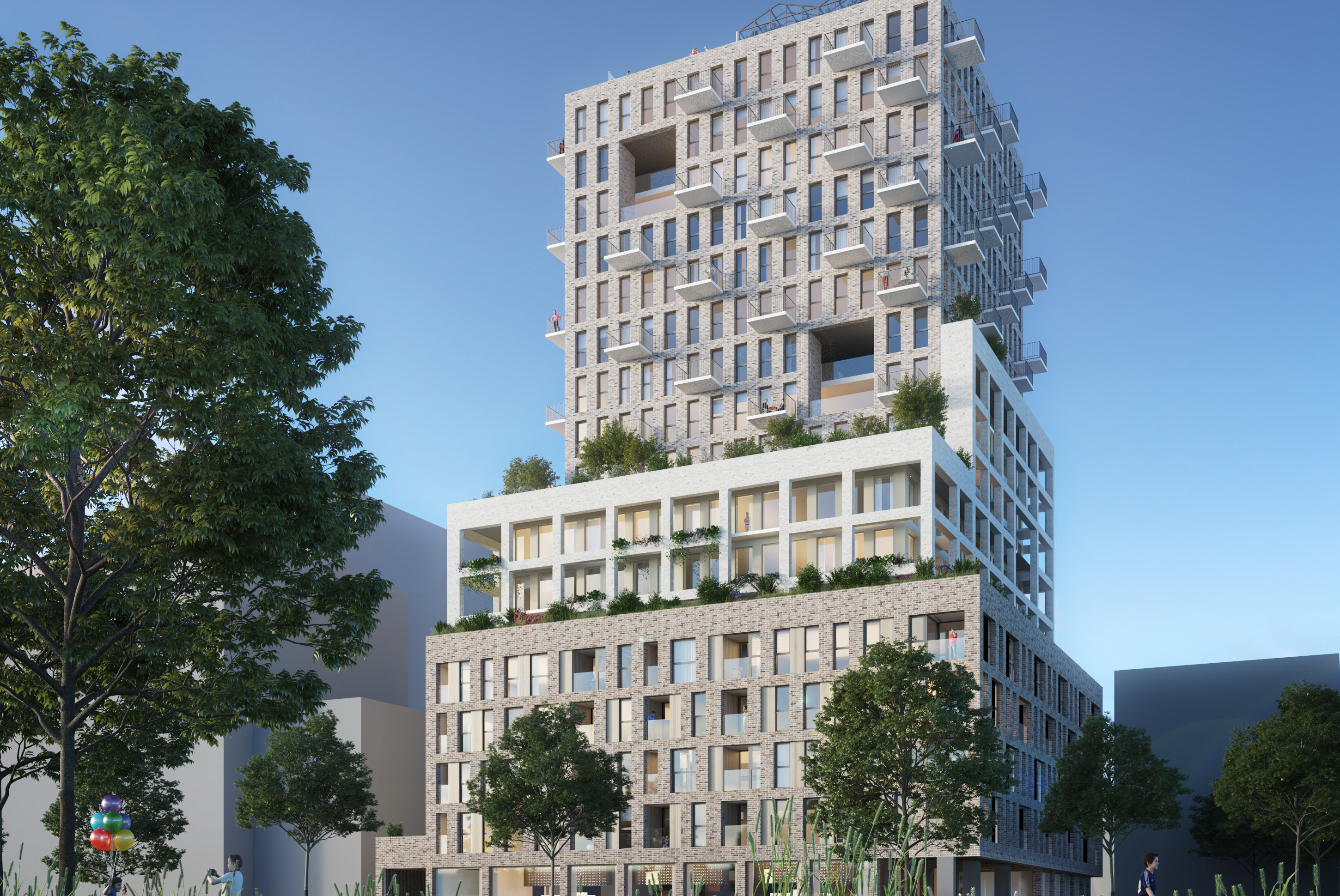 Amstel One aan Hettenheuvelweg in Amsterdam