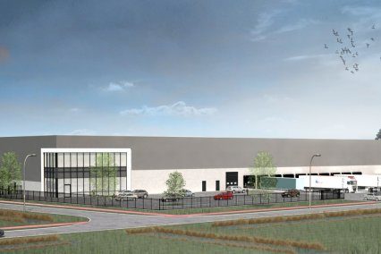 Nieuwbouw New Corp Logistics op bedrijvenpark Hoeksche Waard in Heinenoord