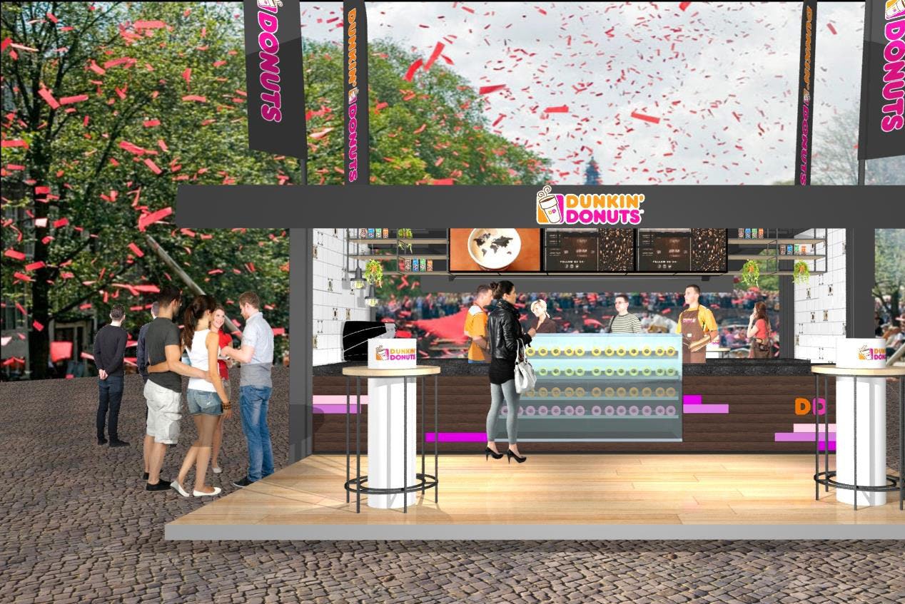 Dunkin' Donuts komt met gebakkraam
