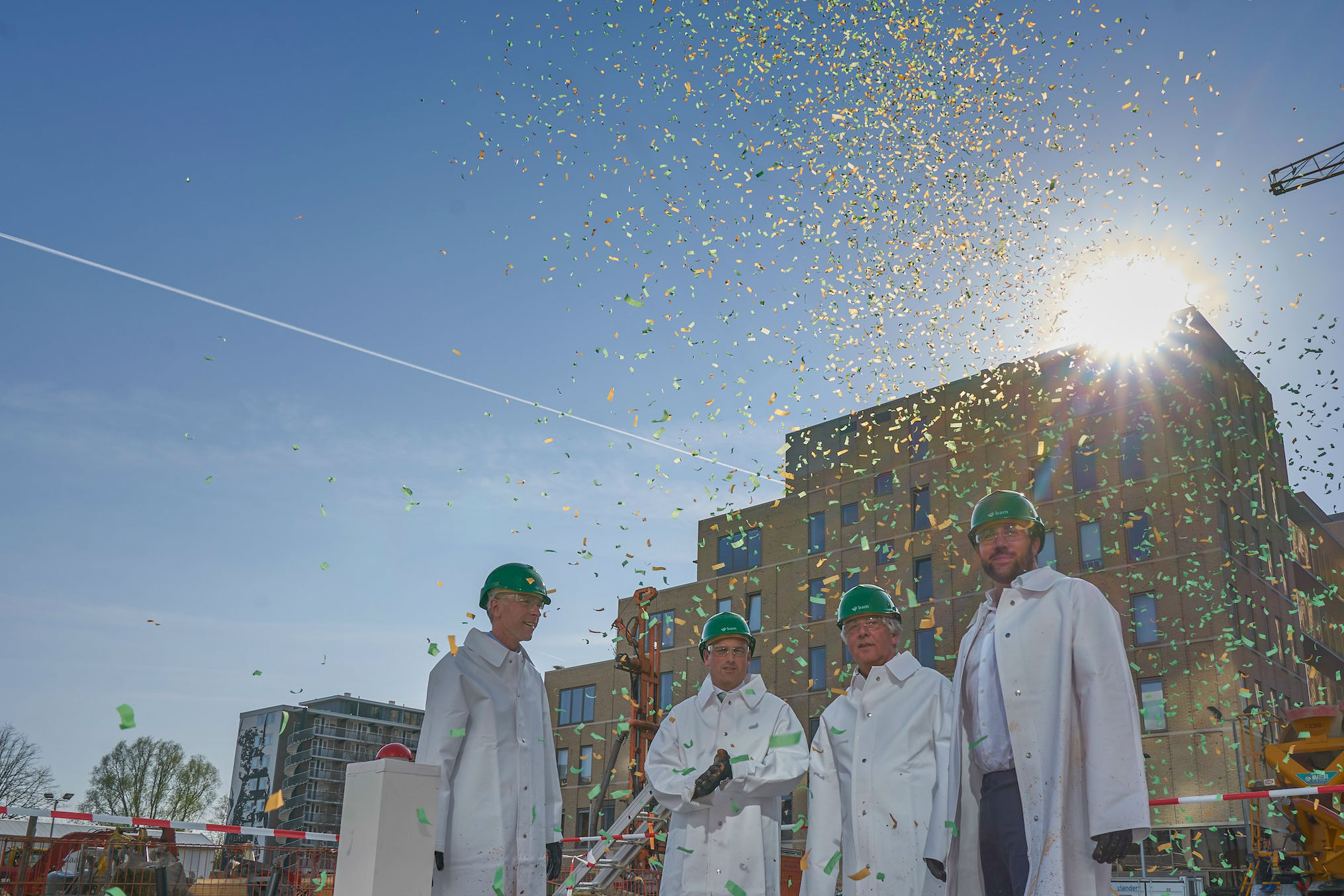 Bouw appartementengebouw The George van start