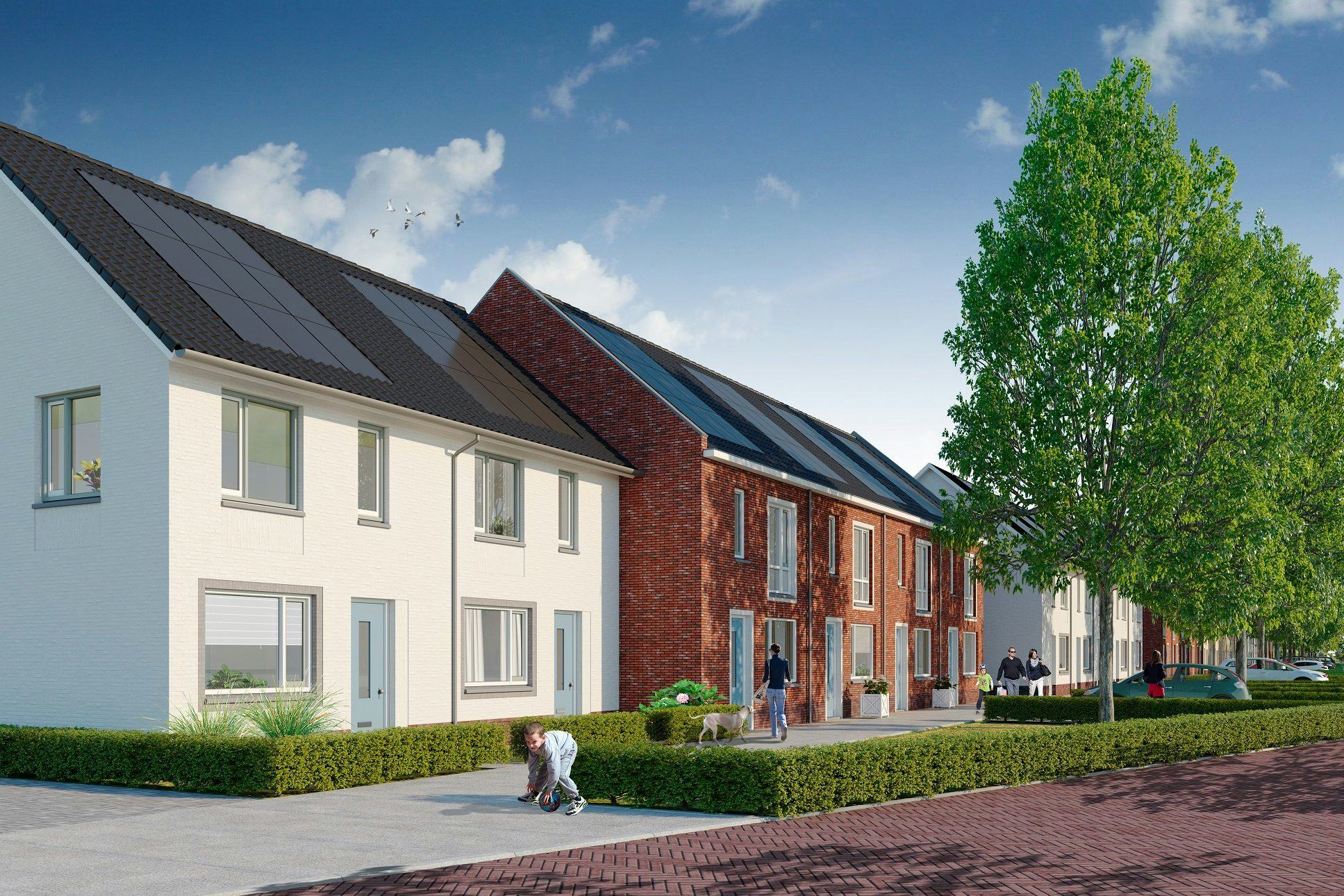 De Vijf van Vorst in Woensel-Zuid. In dit project kocht Syntrus dit jaar 77 aardgasvrije woningen