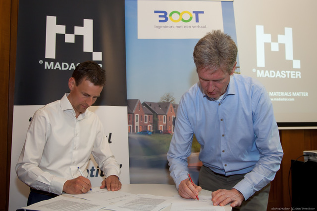 Tekenmoment  samenwerking Boot en Madaster