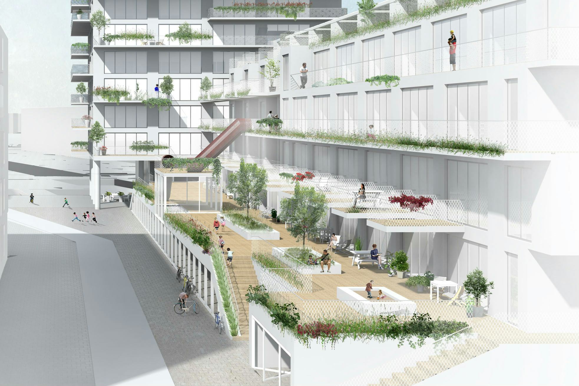 Appartementen voor stadsgezinnen in Nieuw Delft