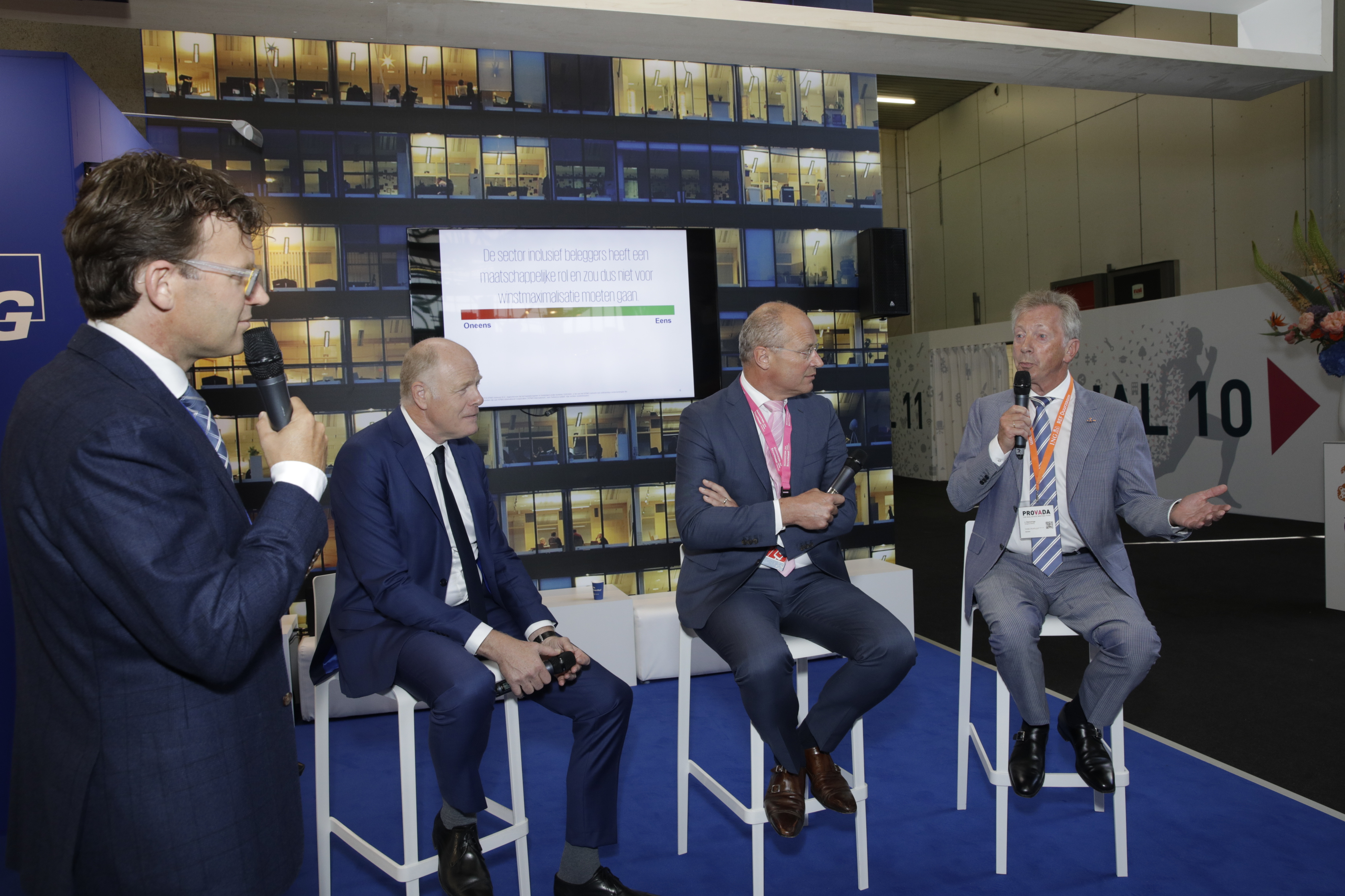 KPMG-debat met Bart van Breukelen, Dick van Hal en Jan Kamminga Foto: Hennie Marks