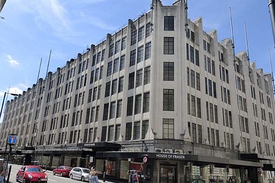 House of Fraser in Oxford Street Londen