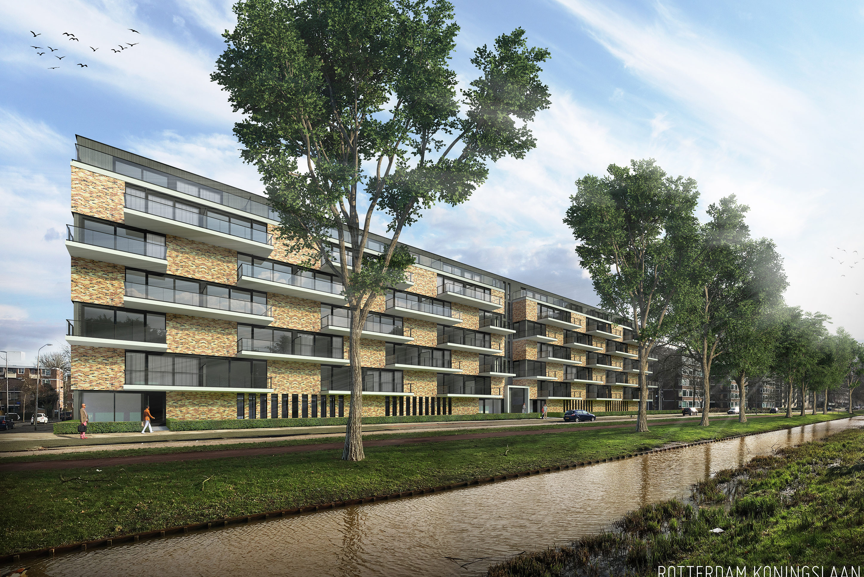 woongebouw Amvest aan Koningslaan in Rotterdam