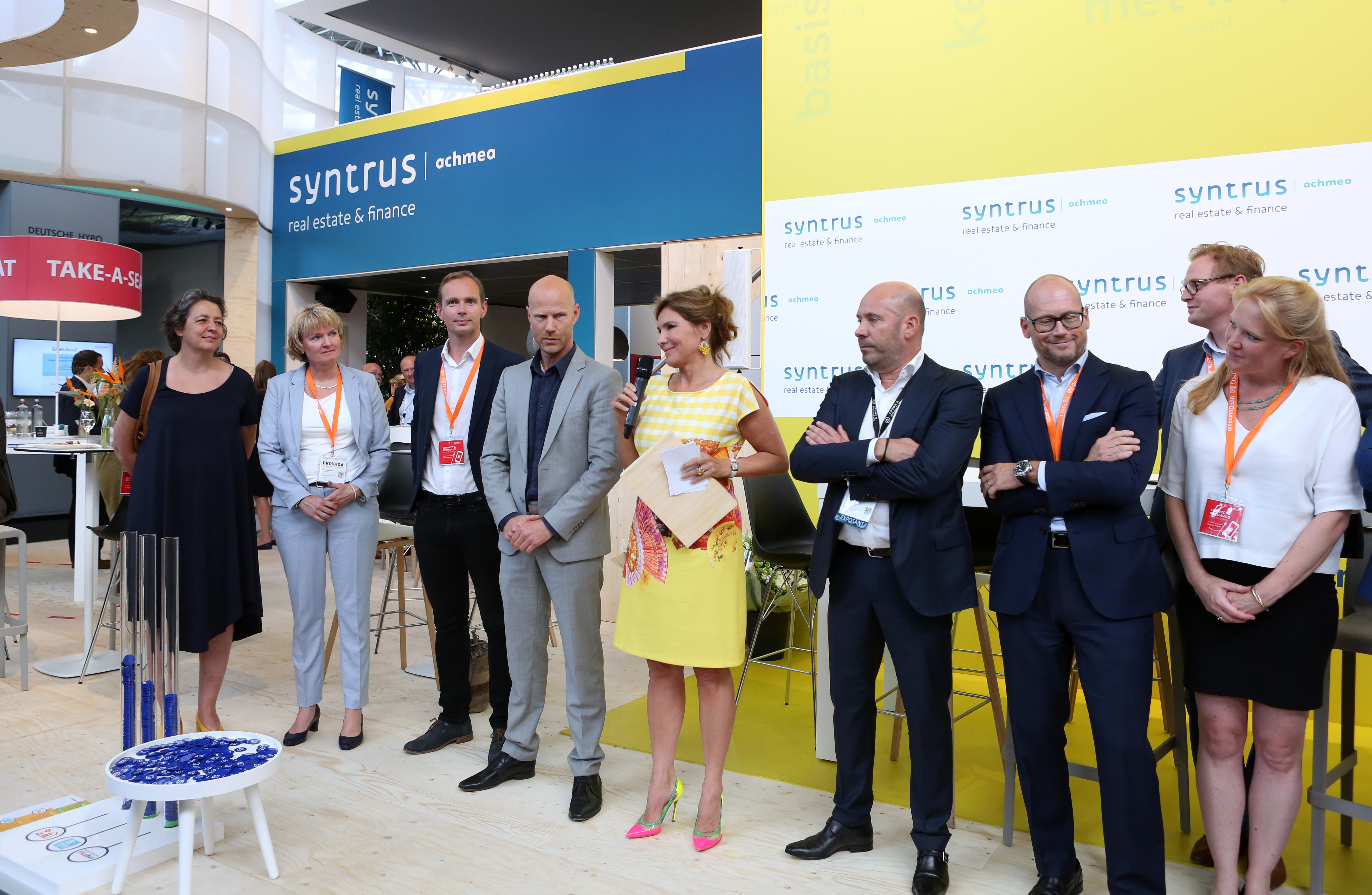 Claudia Zuiderwijk met de genomineerden voor de StiB Award 2018