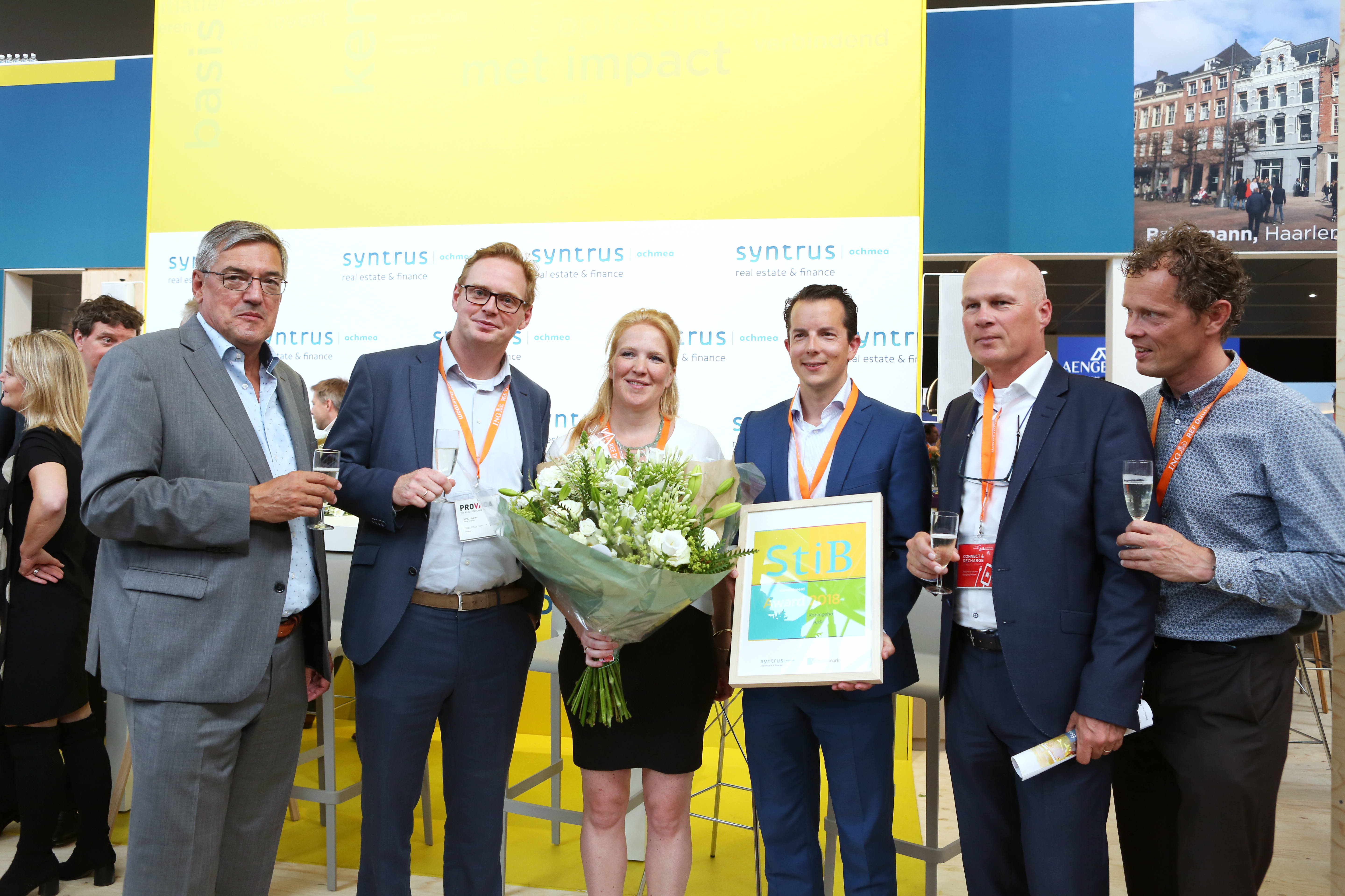 De vertegenwoordigers van het genomineerde project Koningshof