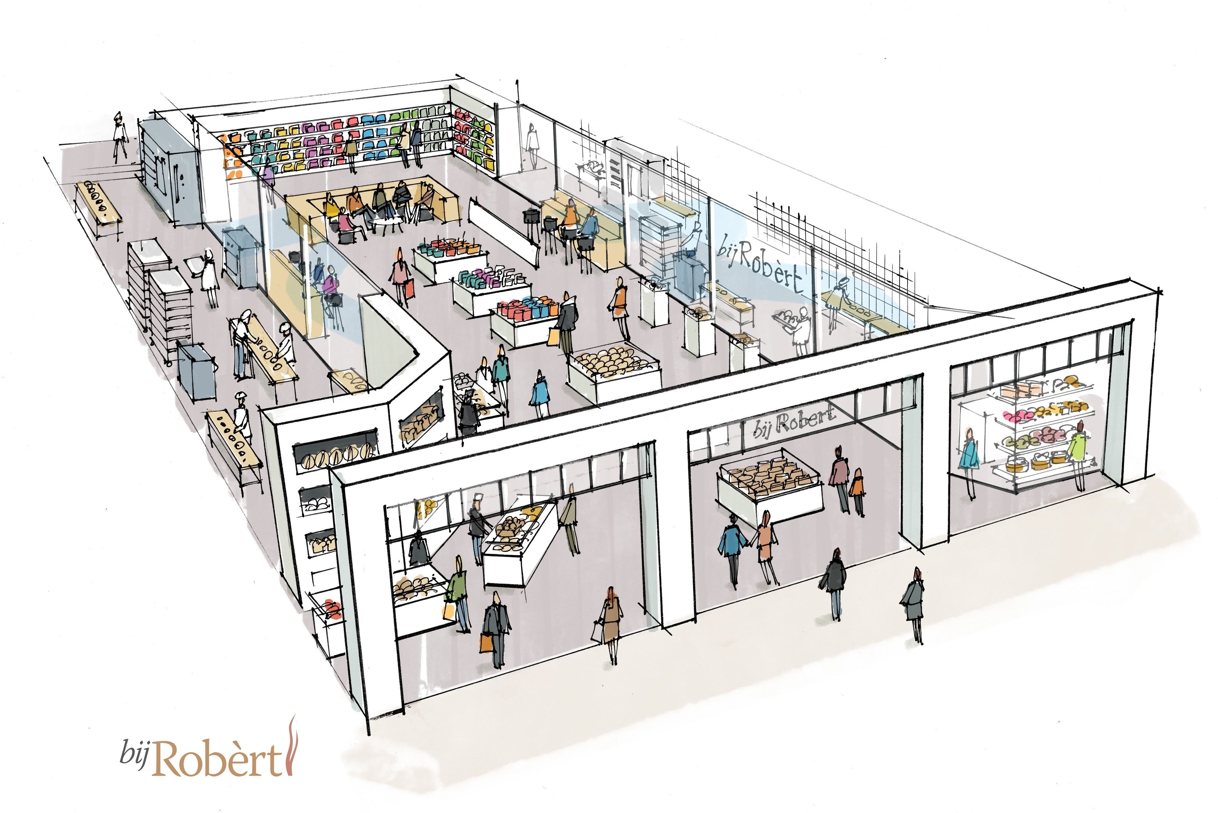 Bij Robert open bakkerij