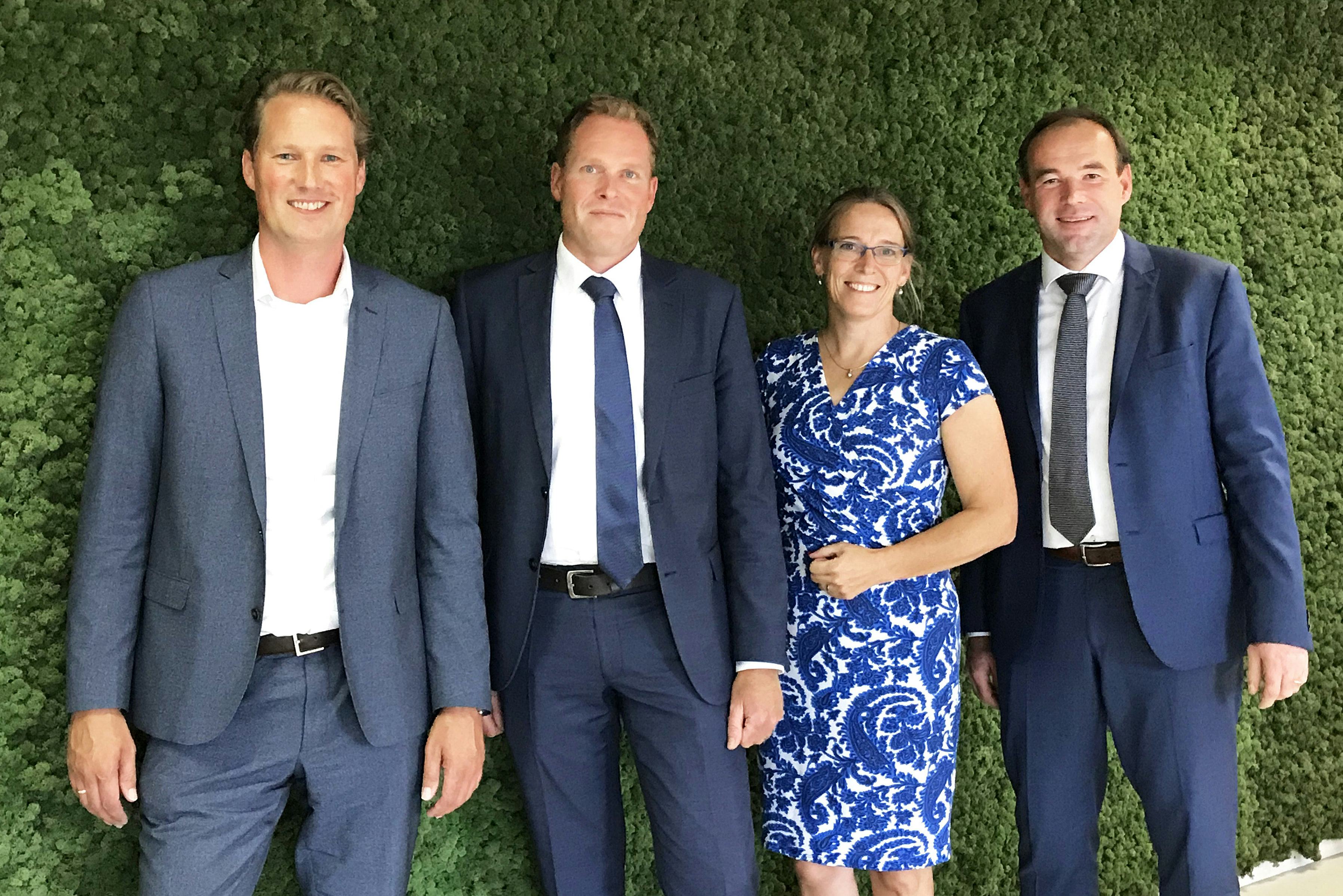 Jan Henk Schipper, Mark van Doorn, Aafke van de Werf en Louis Camps