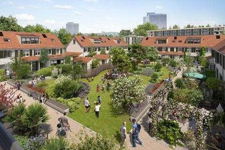 binnentuin Mi Oso in Amsterdam-Zuidoost