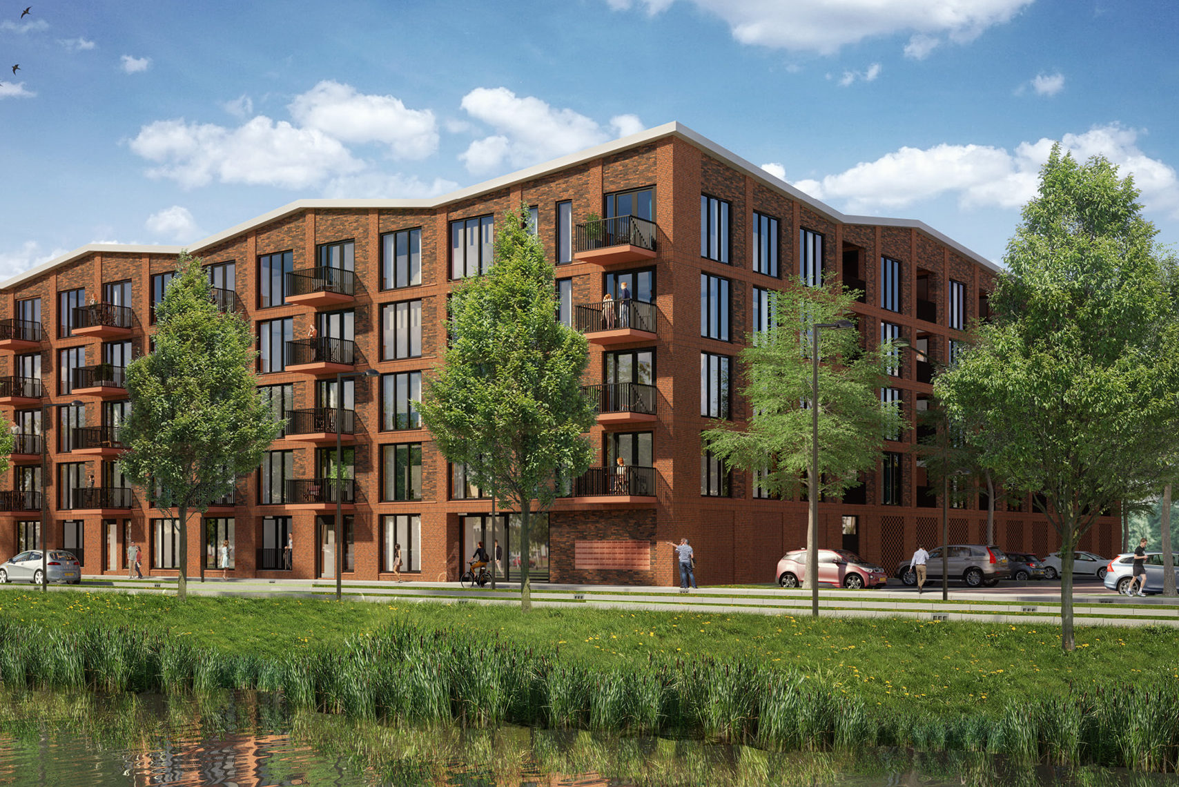 Woongebouw Verde Vista in de wijk Meerburg in Zoeterwoude