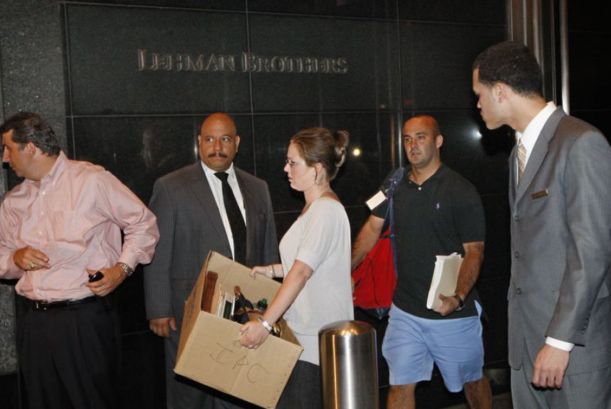 Het bankroet van Lehman Brothers op 15 september 2008