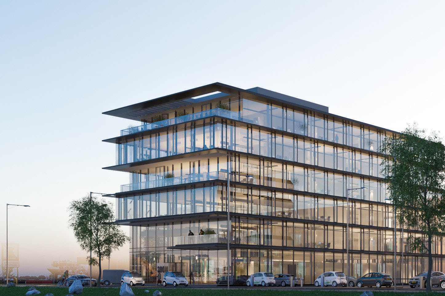 Kantoorruimte verhuurd in gebouw Moermansk 300