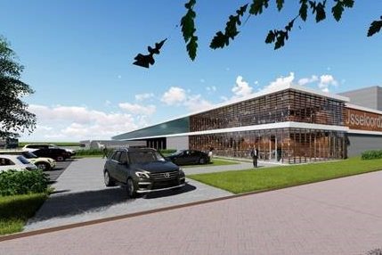 Nieuwbouwlocatie  Bunzl Retail & Industry op Businesspark IJsseloord2 in Arnhem.