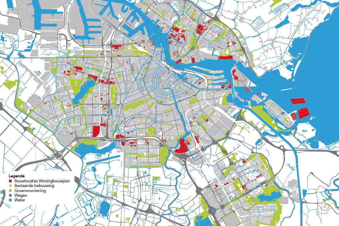 bouwlocaties in Amsterdam