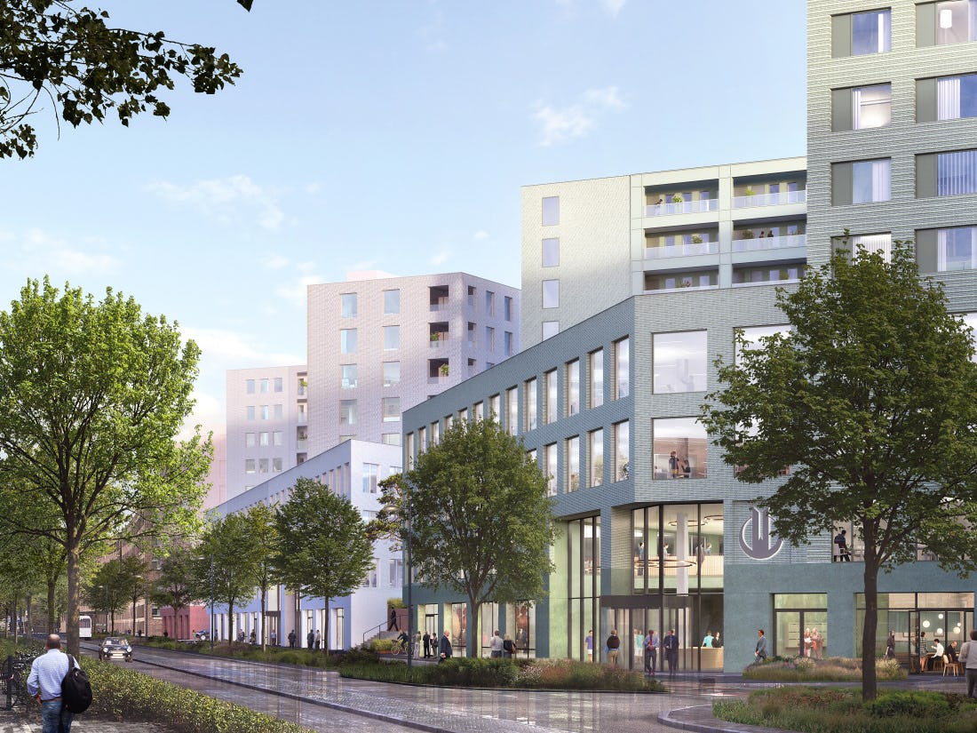 Stationsgebied Breda: drie nieuwe grote gebouwen