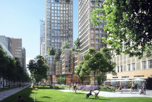 Hoogbouw aan Laakzijde station HS, Den Haag