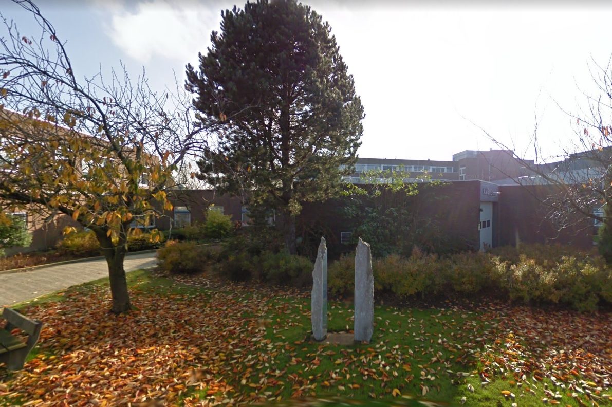 Het voormalige ziekenhuisterrein in Delfzijl Foto: Google Maps