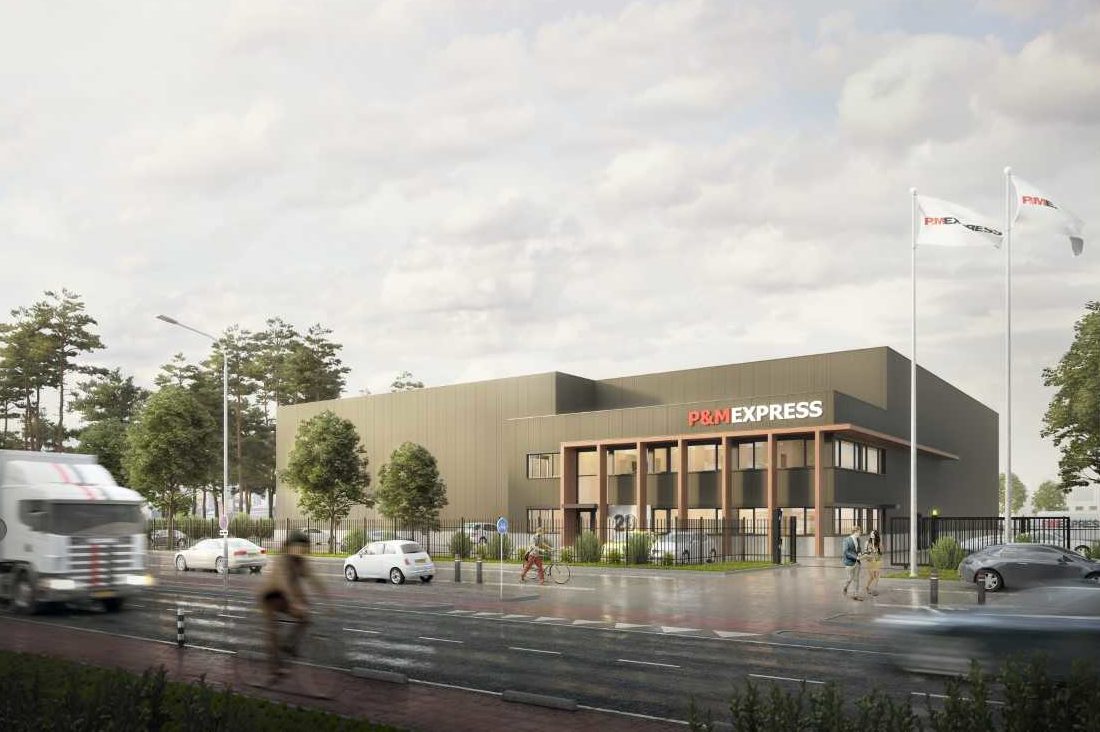 Een impressie van het nieuwe onderkomen van P&M Express