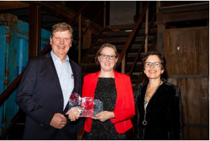 Finalisten Vincent ten Thij, Astrid Baars en Ellen Wiewel