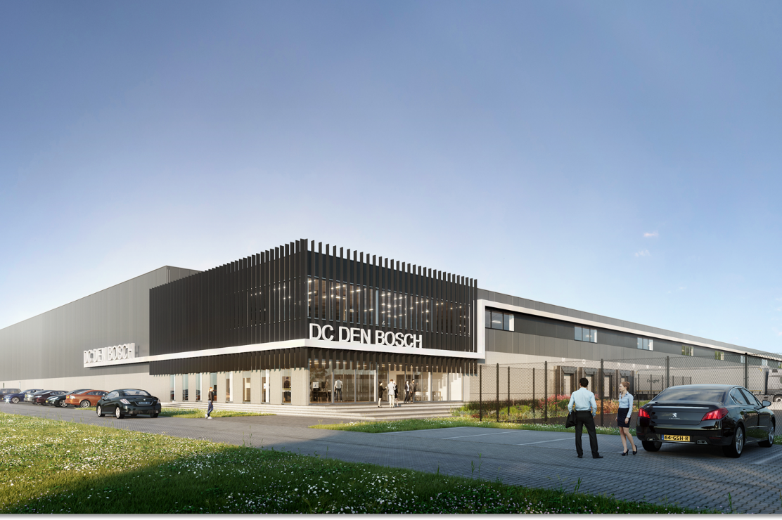 Een artist impression van het toekomstige dc in Den Bosch.