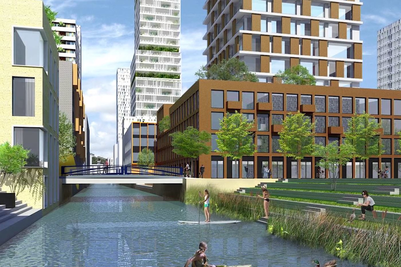 Sluisbuurt, still uit het Stedenbouwkundig ontwerp