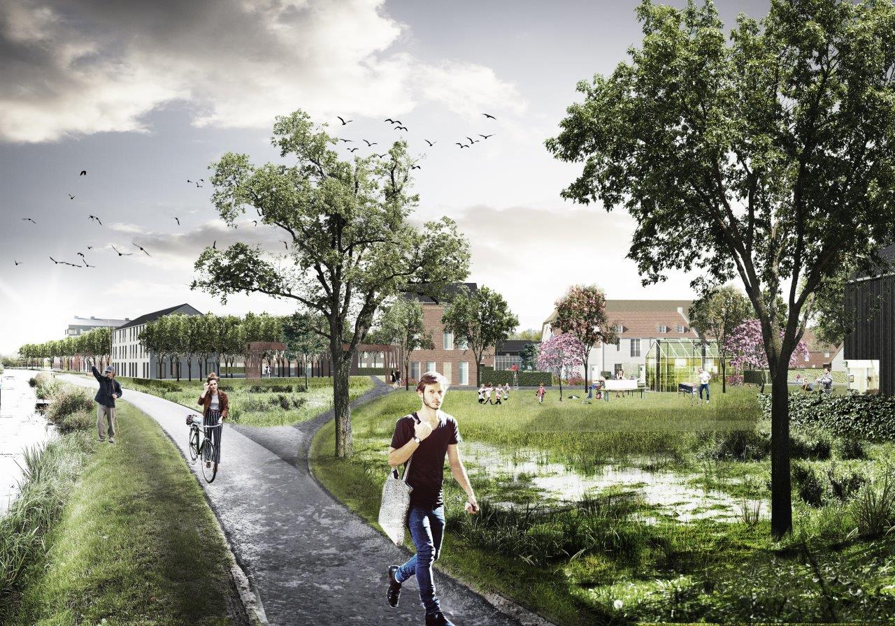 Impressie van gebiedsontwikkeling De Overtuin in Arkel