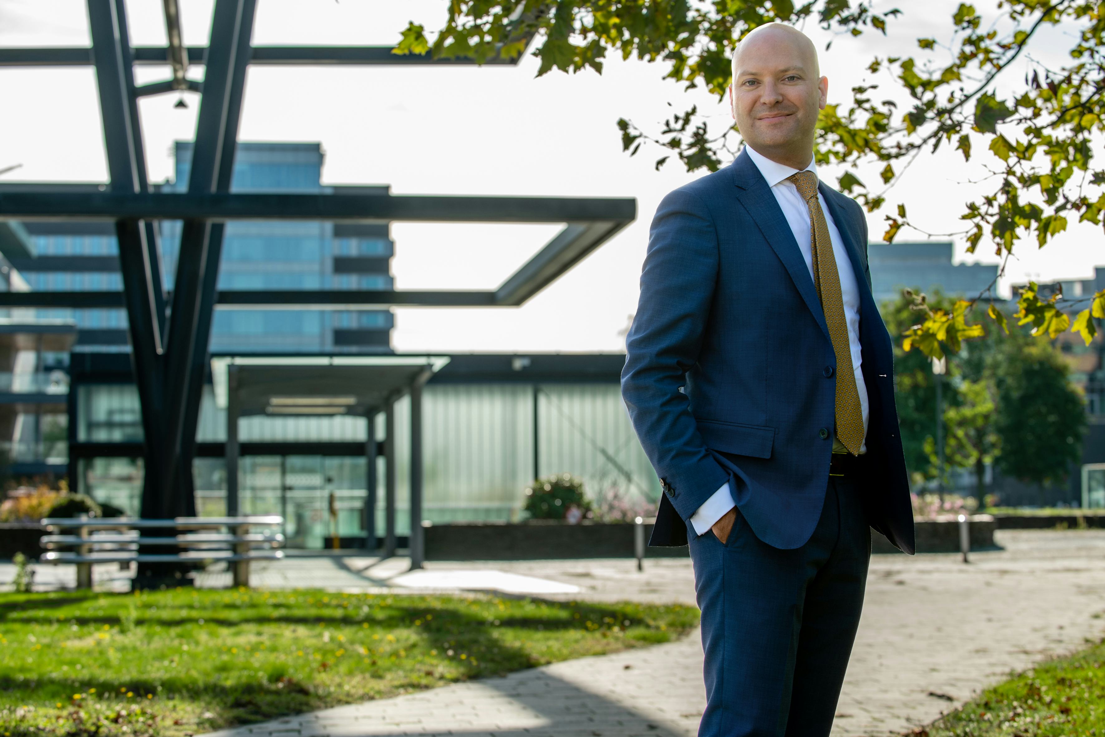 Wethouder Armand van de Laar in Plaspoelpolder
