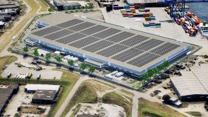 Impressie van het toekomstige dc van Goodman in Alblasserdam