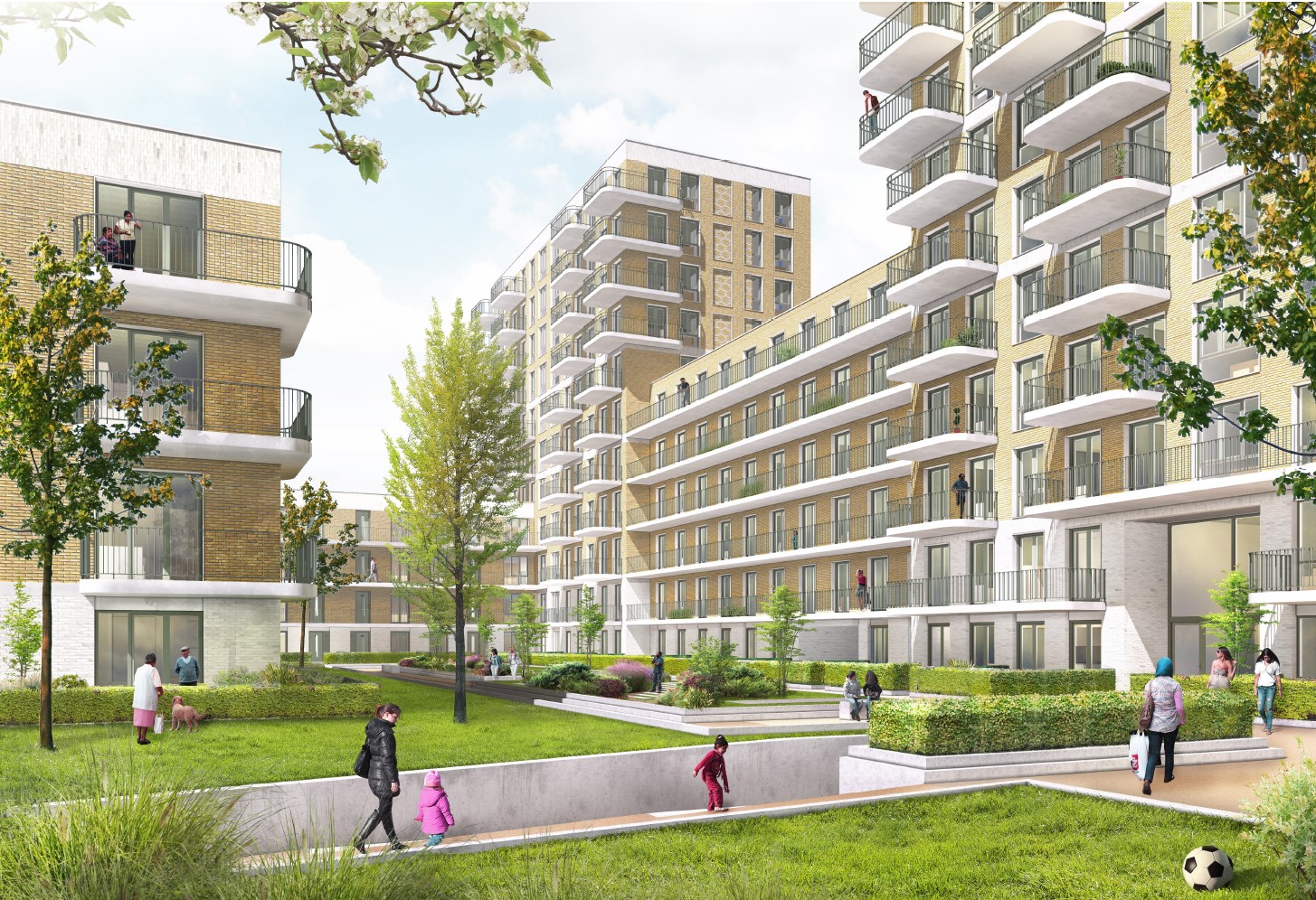 Nieuw Develstein. Illustratie door LEVS architecten, Amsterdam.