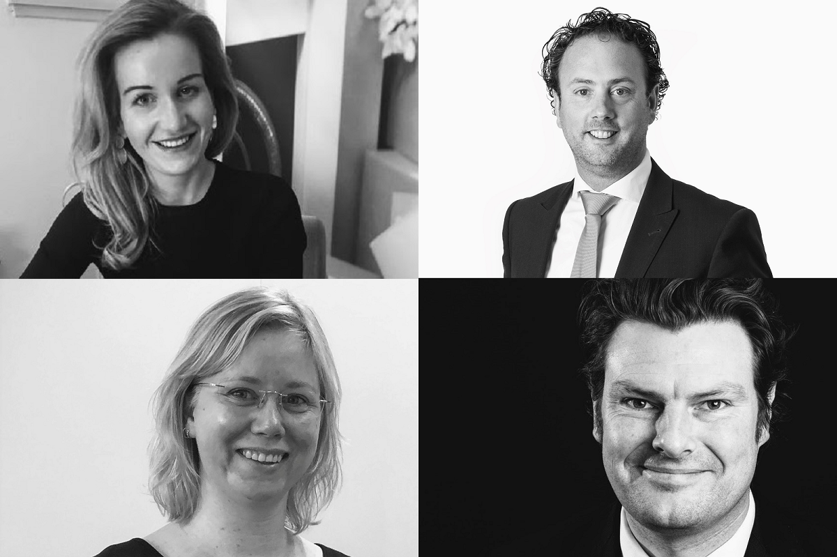 Vlnr: Daniëlle Dasselaar, Mattijs Grondman, Rosa Baake, Geert-Harm van der Maat