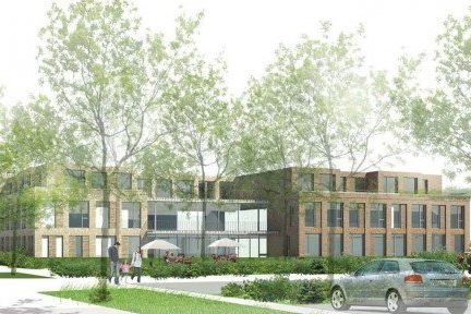 Impressie van de te realiseren zorgresidentie in Dordrecht
