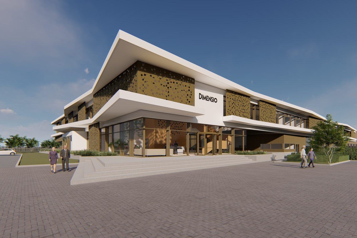 Een artist impression van het dc van Dimension Verpakkingen.