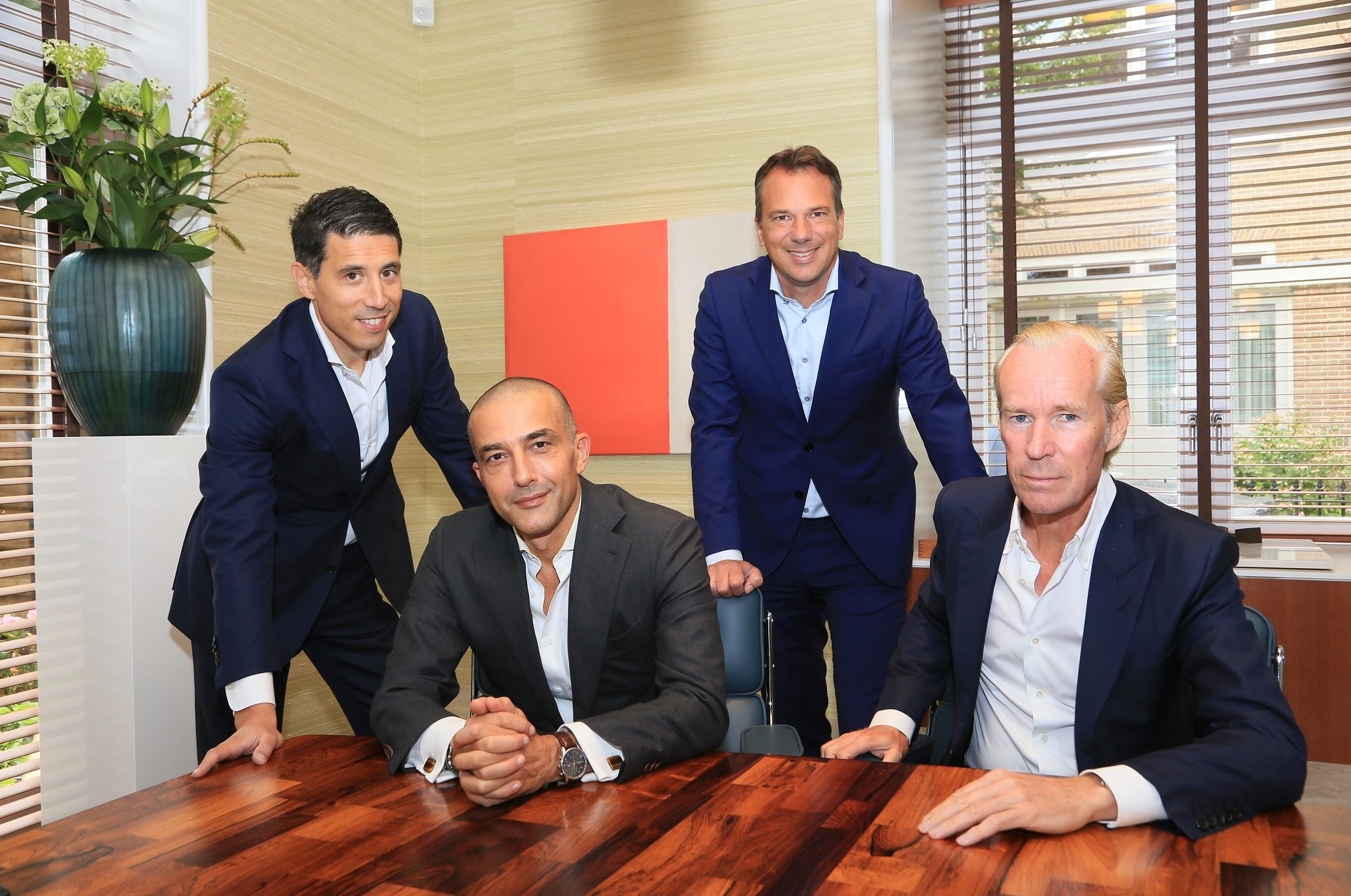 Van links naar rechts: Nechemja de Bruijn, Gil Grossman, Martijn Louwerse en Herman Drenkelford.